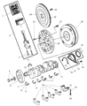 Diagram for Dodge Ram 3500 Flywheel - 53022042AA