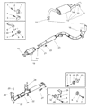 Diagram for 1997 Chrysler Sebring Exhaust Pipe - MR212670