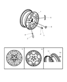 Diagram for 2001 Chrysler Voyager Spare Wheel - 4766332AA