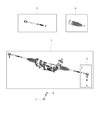 Diagram for Mopar Steering Gear Box - 68453599AA