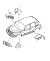 Diagram for 2009 Chrysler PT Cruiser Air Bag Control Module - 4714680AF