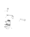 Diagram for Dodge Viper Power Steering Reservoir - 5030970AA