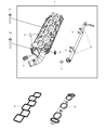 Diagram for Dodge Challenger Intake Manifold - 4792184AG