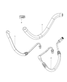 Diagram for 2009 Jeep Wrangler Power Steering Hose - 52060274AF