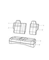 Diagram for 2009 Dodge Caliber Seat Cover - 1JS99XDVAA