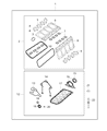 Diagram for 2018 Jeep Grand Cherokee Oil Pan Gasket - 68194850AA