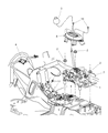 Diagram for Chrysler PT Cruiser Automatic Transmission Shifter - 4668868AF