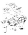 Diagram for 2012 Dodge Avenger Dome Light - 1CY12DX9AB