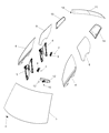 Diagram for 2010 Dodge Journey Windshield - 68041380AB