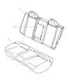 Diagram for 2008 Chrysler Sebring Seat Cushion - 1FU821DBAA