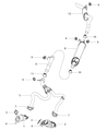 Diagram for 2014 Ram 1500 Catalytic Converter - 68087585AB