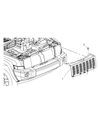 Diagram for 2008 Jeep Commander Grille - 55156975AD