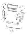 Diagram for Ram ProMaster 1500 Axle Beam - 68191767AA