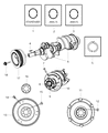 Diagram for Dodge Challenger Crankshaft - 5037458AB