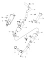 Diagram for Ram 3500 Exhaust Hanger - 68270587AA