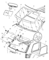 Diagram for 2006 Jeep Grand Cherokee Windshield - 55394143AC