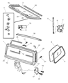 Diagram for Jeep Liftgate Hinge - 5013723AA