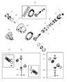 Diagram for Jeep Grand Cherokee Carrier Bearing Spacer - 5012809AA