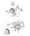 Diagram for Chrysler Water Pump Pulley - MD371390