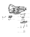 Diagram for 2007 Dodge Charger Transmission Mount - 4578064AD