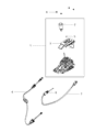 Diagram for Dodge Nitro Automatic Transmission Shifter - 52125433AC