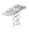 Diagram for 2005 Chrysler Town & Country Fuel Tank Strap - 4809645AA