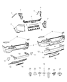 Diagram for Jeep Bumper - 68232173AA