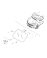 Diagram for 2015 Ram ProMaster City Windshield - 68266307AA