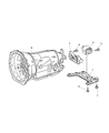 Diagram for 2008 Chrysler Crossfire Transmission Mount - 5101455AA