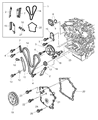 Diagram for 2010 Dodge Journey Timing Chain Guide - 4892352AA