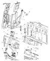 Diagram for 2006 Dodge Dakota Seat Belt - 5HQ391J3AB