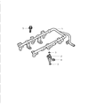 Diagram for Dodge Intrepid Fuel Injector - 4591756AC