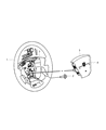 Diagram for 2009 Jeep Compass Steering Wheel - 1EB83DK5AA