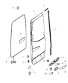 Diagram for Dodge Sprinter 2500 Door Seal - 68014672AA