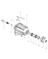 Diagram for Jeep Grand Cherokee Automatic Transmission Output Shaft Seal - 52108428AB