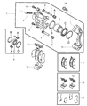 Diagram for 2004 Chrysler Sebring Brake Caliper - MN102869