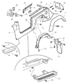 Diagram for 2003 Jeep Wrangler Wheelhouse - 55395030AA