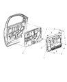 Diagram for 2009 Dodge Ram 3500 Door Handle - 1DB93ZJ8AB