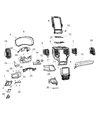 Diagram for Ram 4500 A/C Switch - 68477386AA