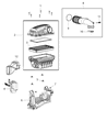 Diagram for Ram 1500 Air Filter Box - 68264882AB