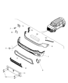 Diagram for Jeep Renegade Bumper - 6ZT25LXHAA