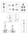 Diagram for 2010 Dodge Dakota TPMS Sensor - 56029319AB