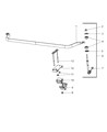 Diagram for 2009 Dodge Durango Sway Bar Kit - 68043972AA