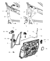 Diagram for Dodge Avenger Window Regulator - 68023490AA