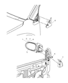 Diagram for 2007 Dodge Caliber Car Mirror - 5115039AA