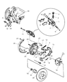 Diagram for Chrysler Sebring Wheel Hub - 5003550AB