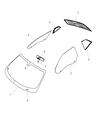 Diagram for 2012 Dodge Challenger Windshield - 68036993AA