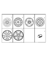 Diagram for 1999 Jeep Cherokee Spare Wheel - 5FV63S4AAB