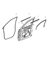 Diagram for 2013 Jeep Grand Cherokee Weather Strip - 55399209AA
