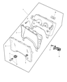 Diagram for 1999 Dodge Durango Instrument Cluster - 56021261AD